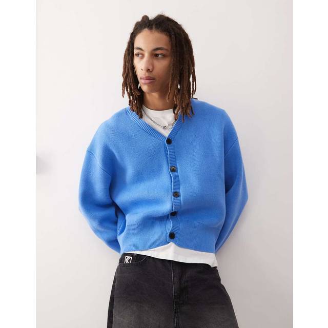 WEEKDAY Boxy Cardigan |Blå |XL