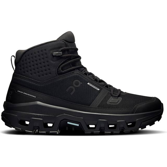 On Running Cloudrock Mid Waterproof Hiking Boots Womens - Black/Black / UK7.5
