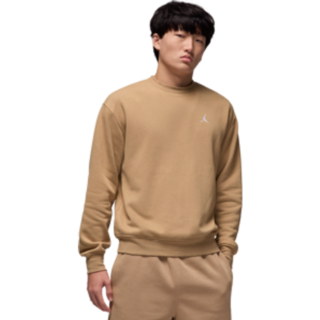 Nike Jordan Brooklyn Fleece Men's Crew-Neck Sweatshirt - Brown - Cotton/Polyester - XXL