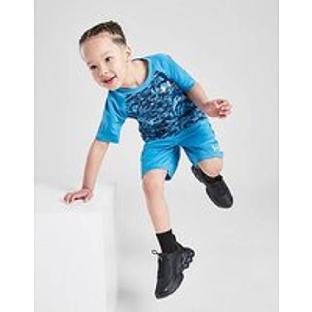 Under Armour Tech Camo T-Shirt/Shorts Set Children - Blue - 3-4Y