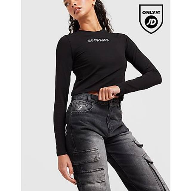 Hoodrich Script Cargo Jeans, Black