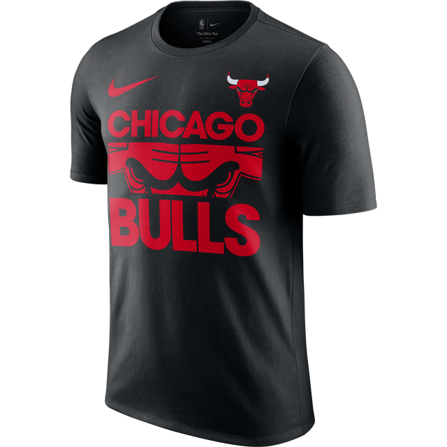 Chicago Bulls Courtside Men's Nike NBA T-Shirt - Black - Cotton