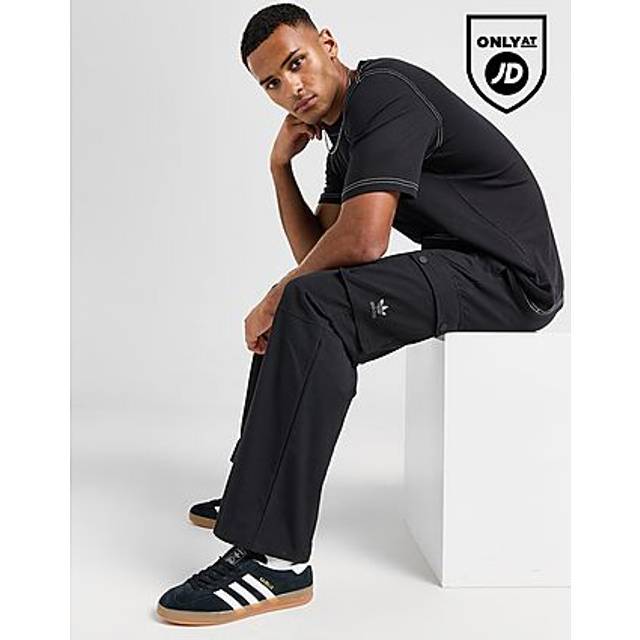 adidas Originals Relaxed Ripstop Cargo Pants - Black - Mens - S