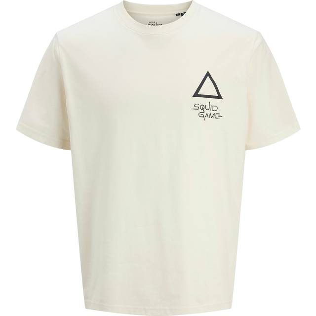Tryck T-shirt - Vit - M