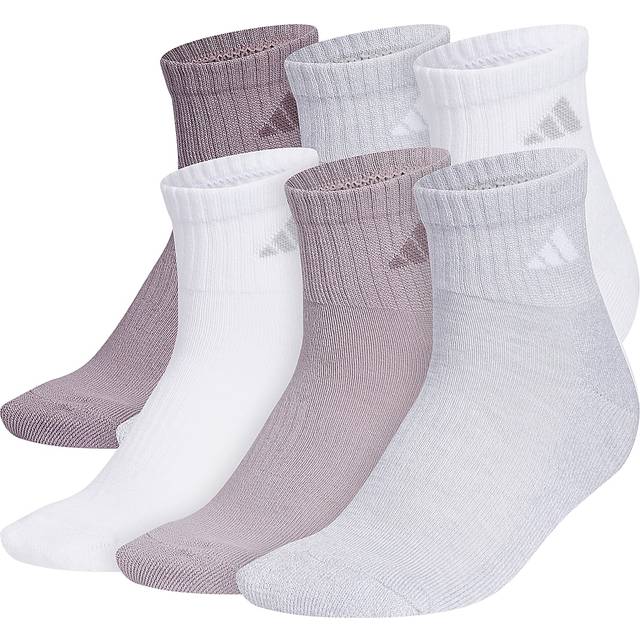Athletic Cushioned Quarter Socks (6-Pair) with arch compression for a
