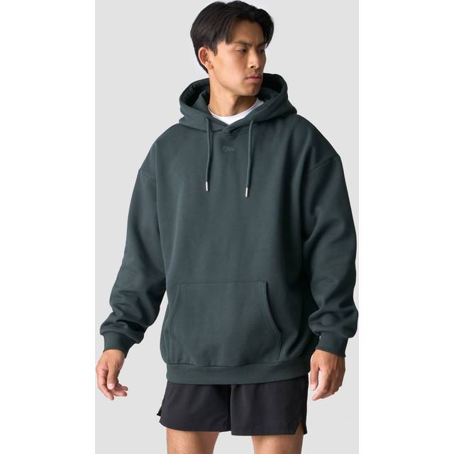 Everyday Relaxed Hoodie Men Dark Green