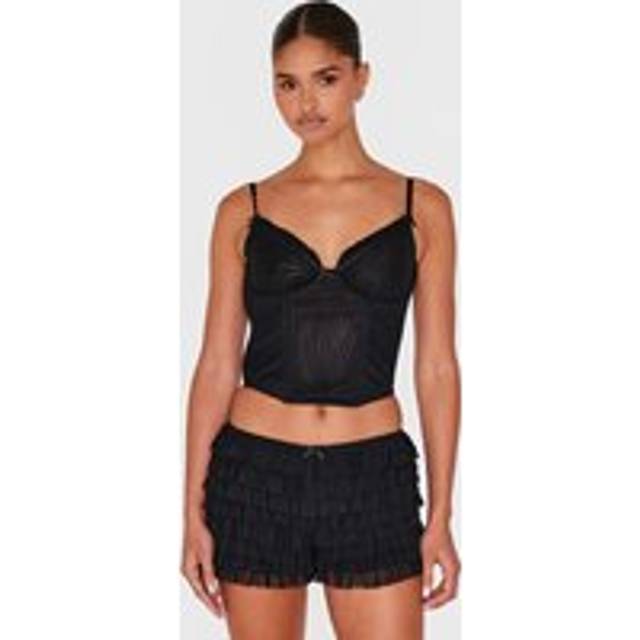 Black Lace Cami Top, Black - 14
