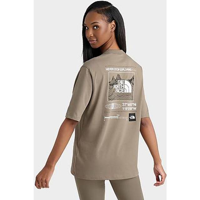 The North Face Tech Graphic Boyfriend T-Shirt - Brown - Womens - M