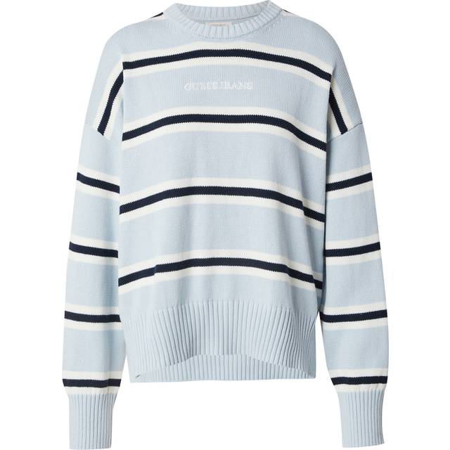 Guess Striped Logo Sweater - Black - XS