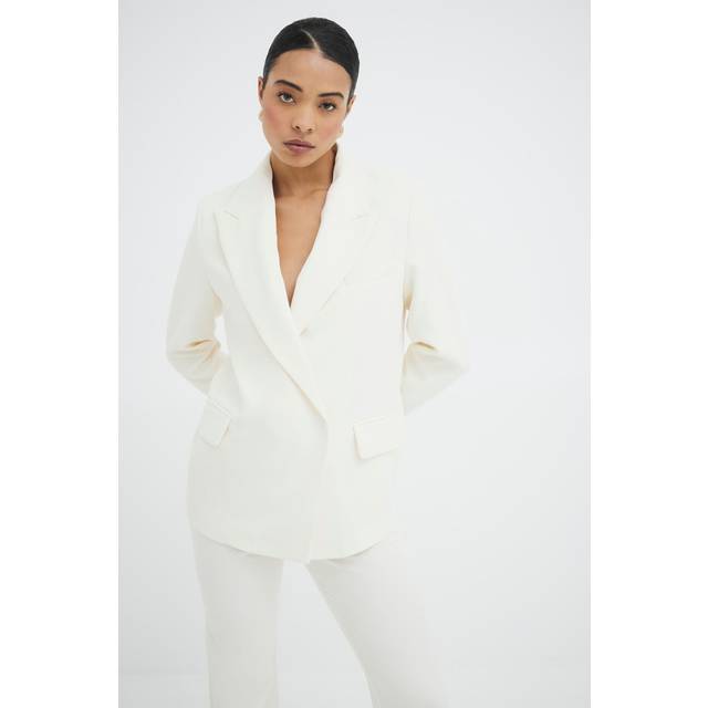 River Island Womens Cream Oversized Blazer - 10