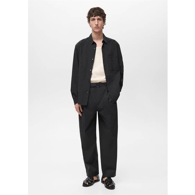 Relaxed-fit technical trousers black - Man - 34 - MANGO MAN - Black