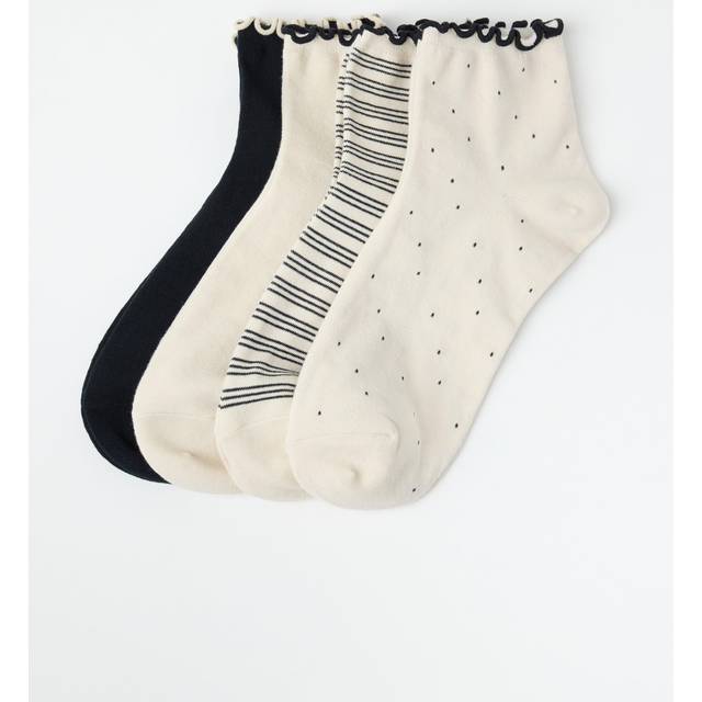 4-pack high ankle socks