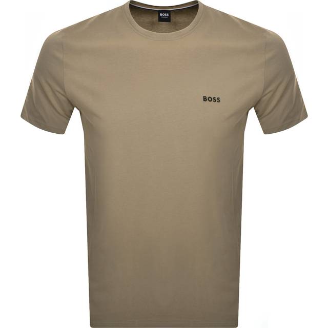 Hugo Boss, Topp, Herr, 2Xl, Bomull, Herr Mix&Match Rund Hals T-shirt - beige (2XL)