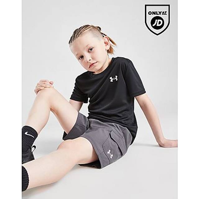 Under Armour UA Tech T-Shirt/Woven Cargo Shorts Set Children - Black - 2-3Y