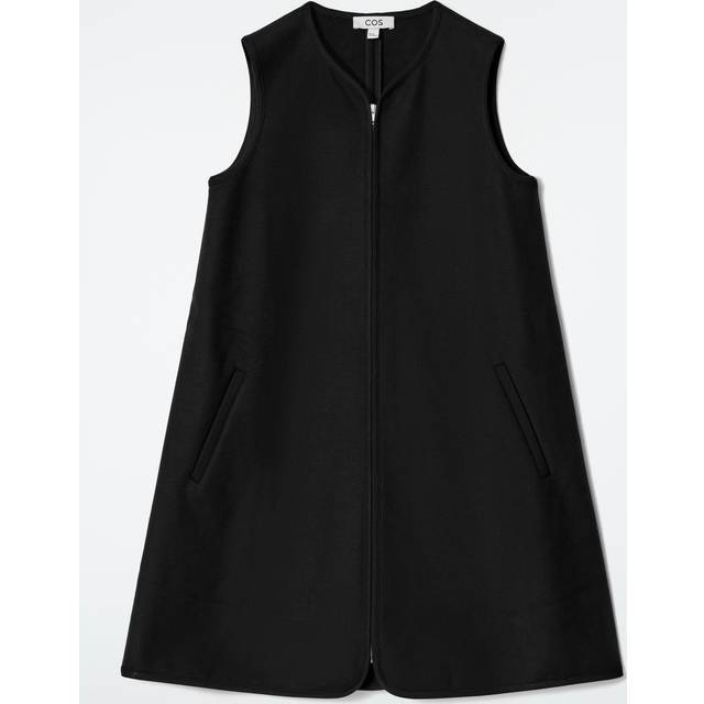 Scuba-Jersey Zip-Up Mini Dress - Black - 44
