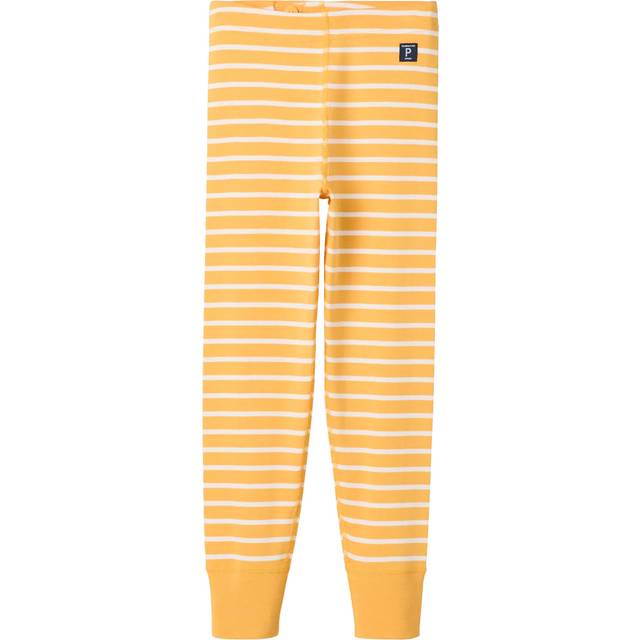 Striped Kids Leggings - Yellow - 1-1.5y x 86