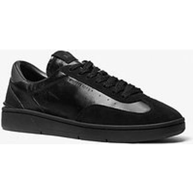 MK Wilton Leather and Suede Trainers - Black - Michael Kors - UK 6.5