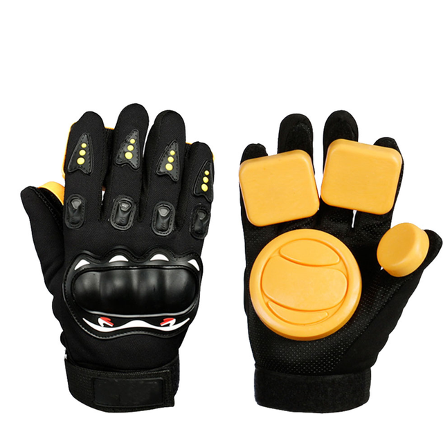 LLhappy-Downhill Skateboard Gloves Roller Long Board Slider Turning Slide Brake with