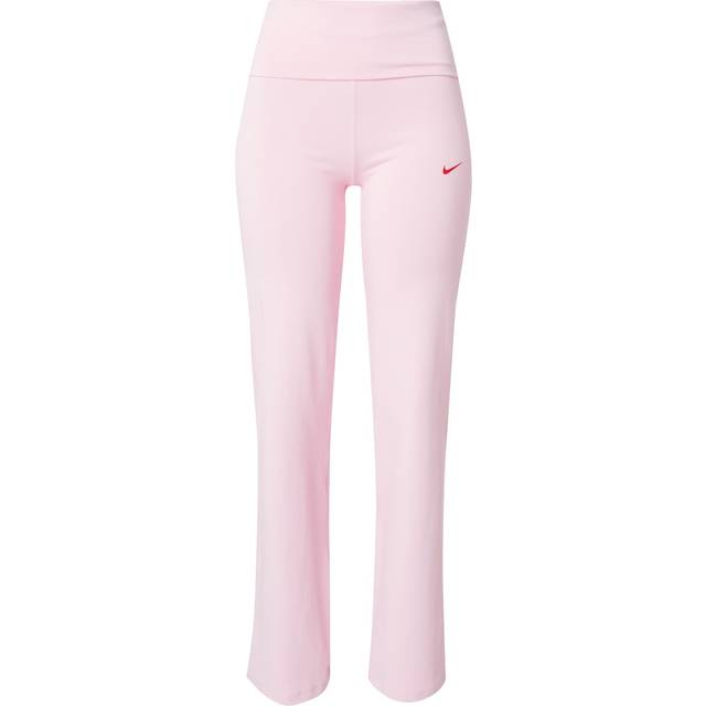 Nike Essential Fold-Over Flare Pants - Pink - Womens - XL