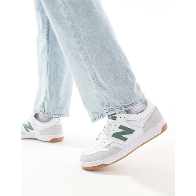 New Balance Men's 480 in White/Grey Synthetic, size 7