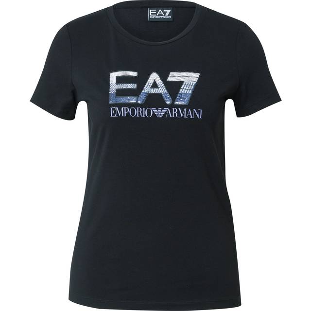Logo Series stretch-cotton crew-neck T-shirt with sequin logo