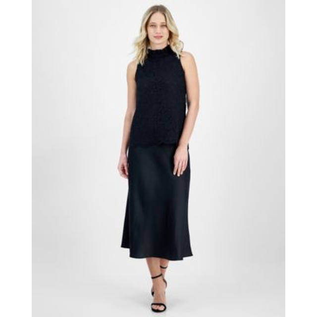Anne Klein Pull-On Midi Skirt