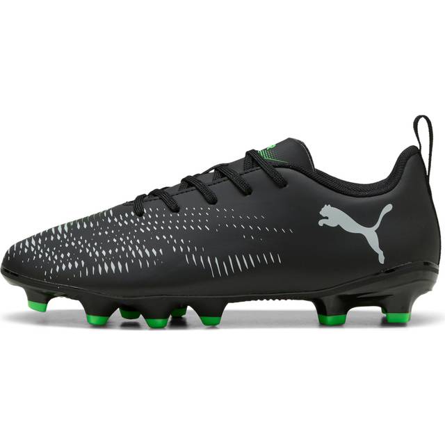 Puma Junior Future 8 Play Firm Ground Football Boot - Black, Black, Size 12