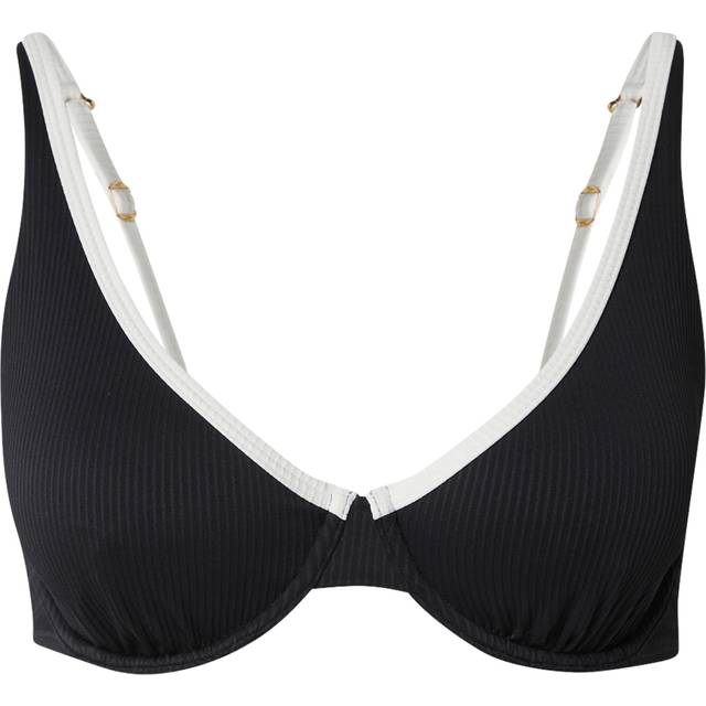Curvy High Apex Ribbed Underwire Bikini Top