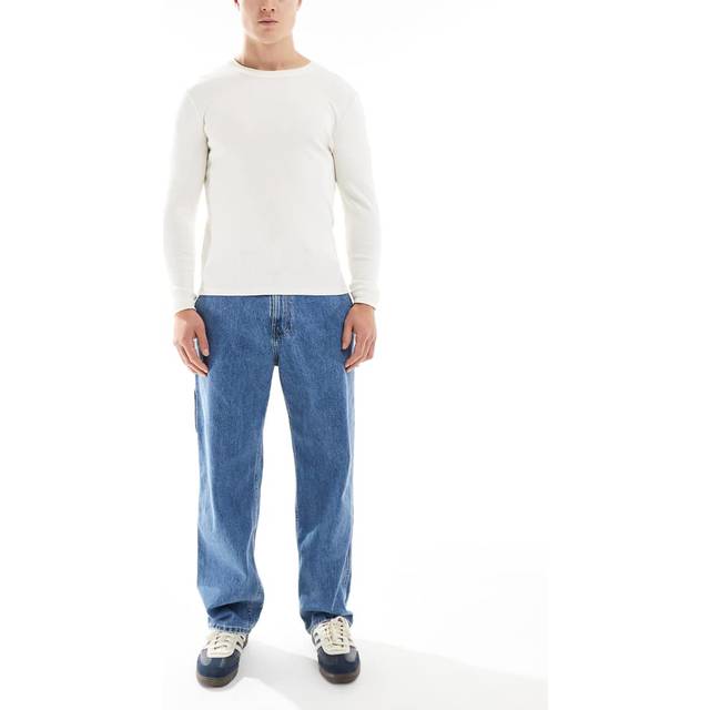Medium Wash Baggy Painter Jeans