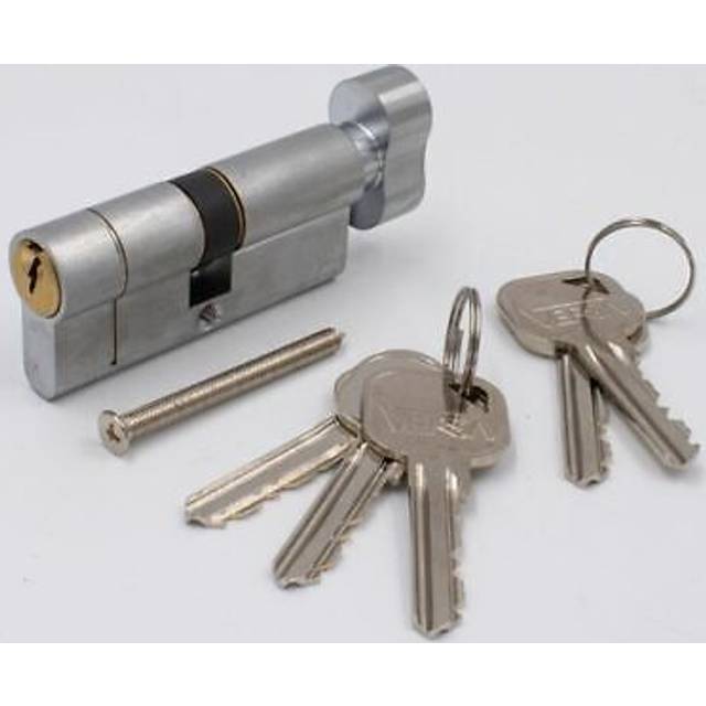 Versa euro key & thumb turn cylinder 45/55 (100mm) nickel/brass