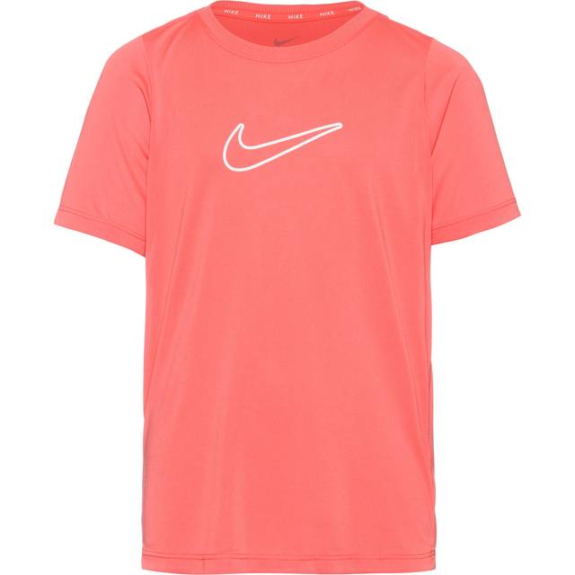 Nike Girls' Fitness Dri-FIT One T-Shirt Junior - Orange - Kids - 12-13Y