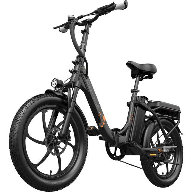 Cheevalry C20 250W Electric Bike 20'' Fatbike 48V15AH Folding Mountain E-Bike svart