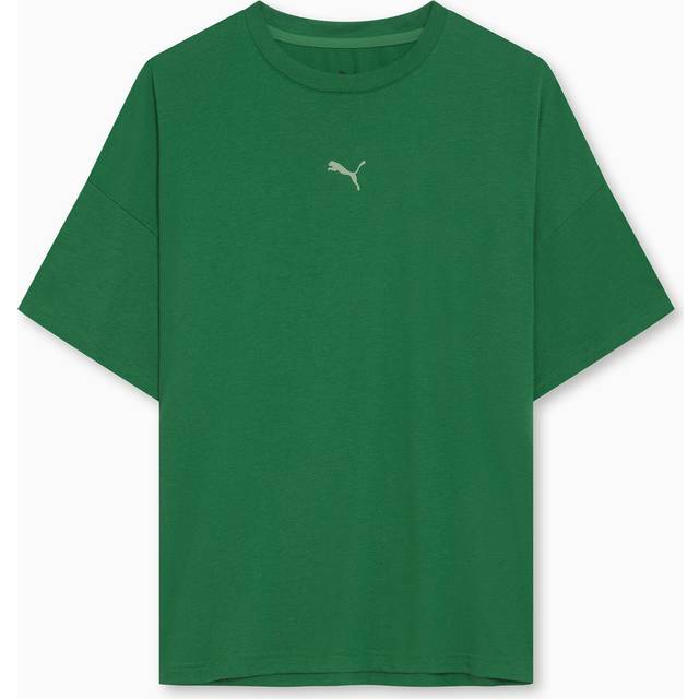 Puma Womens Training Evolve Oversized Tee - Green, Vine, Size Xs, Women - XS