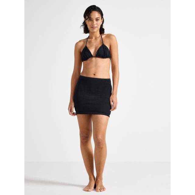 One size crinkled swim skirt