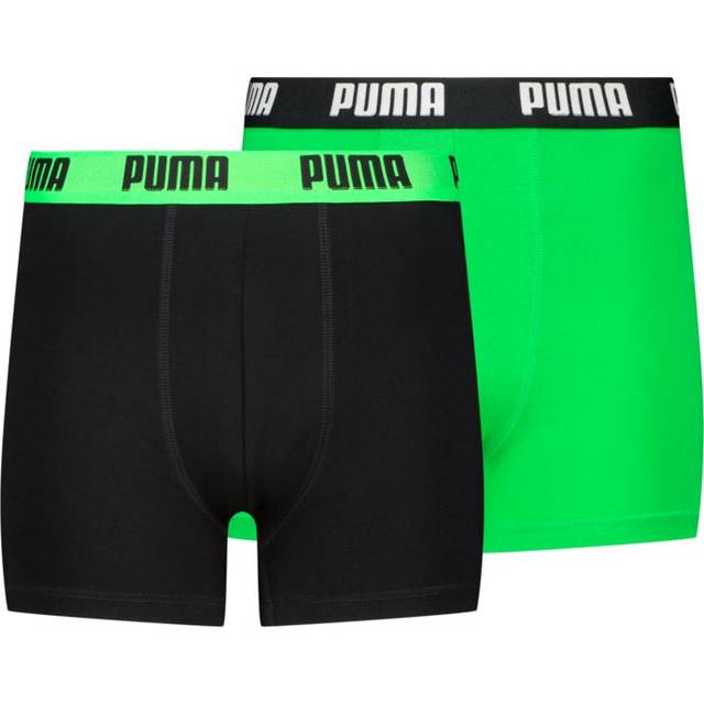 Everyday Basic Boxer 2-pack JR kalsonger, Green / Black, Barn, 122/128