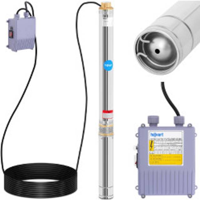 Dränkbar pump för djup brunn, gjord av rostfritt stål, 5580 l/h. upp till 93 m