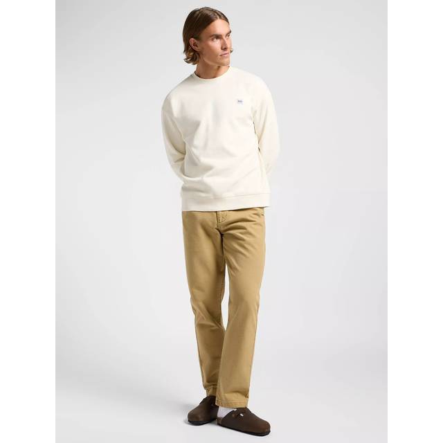 Lee – Workwear – Naturvit sweatshirt med avslappnad passform-Vit/a
