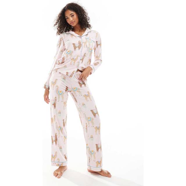 Chelsea Peers Jersey Alpaca PJ Set - Pink - 12