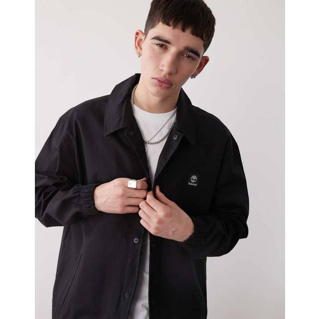 Timberland Woven Badge Ripstop Coach Jacket - Black - Mens - Small