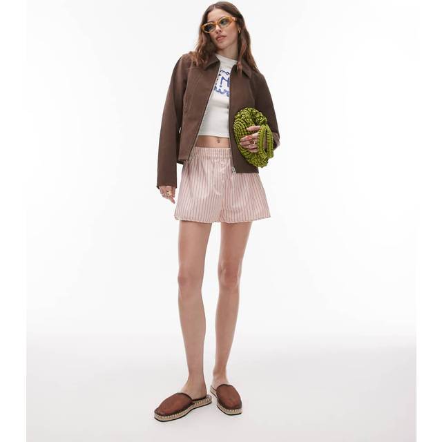 Topshop Lyserøde Stribede Boksershorts
