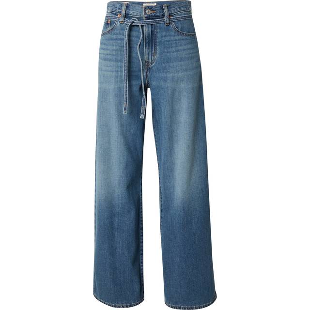 Levi's Xl Straight Linen+ Denim Jeans - Blue, Blue, Size 30, Inside Leg 31, Women -  inside leg 31,30