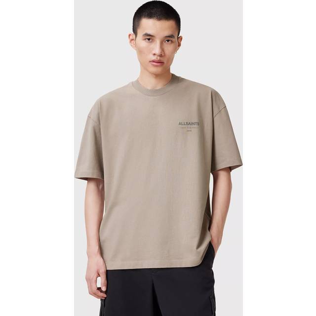 AllSaints Underground Organic Cotton Loose Fit Short Sleeve Logo T-Shirt