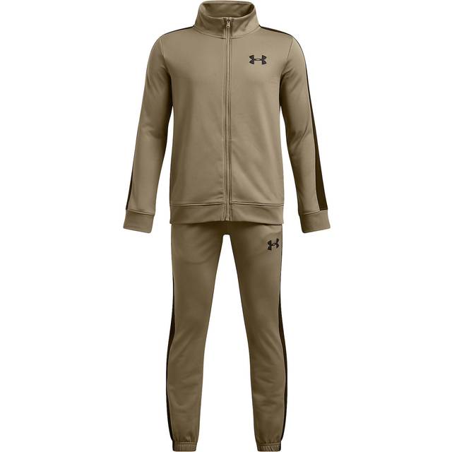 Under Armour Rival Knit Boys' Tracksuit Bayou / Black / Black YXS (48 - 50 in) - Brown
