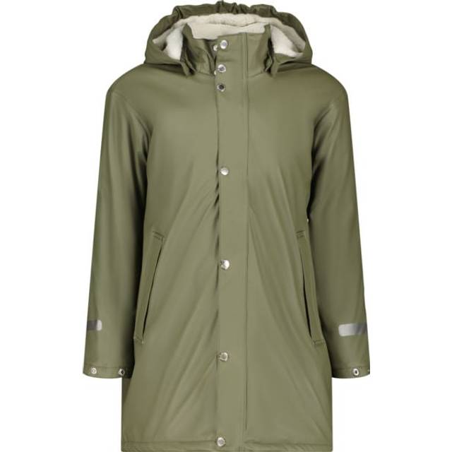 Foggy Pile JR regnjacka, OLIVE GREEN, Barn, 134-140