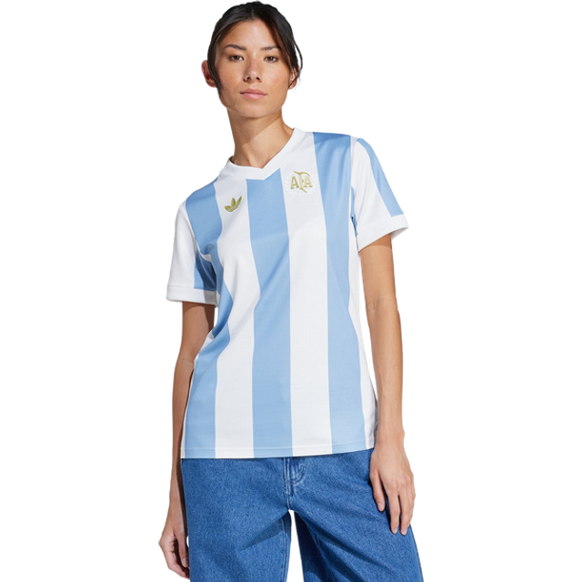 adidas Performance – Argentina Anniversary – Ljusblå/vit jerseytröja