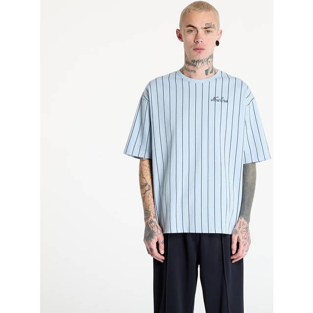 T-shirt New Era Pinstripe Oversized T-Shirt UNISEX Pastel Blue M (M)