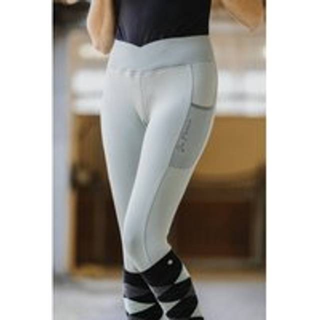 Women's full grip riding leggings Equithème Flora Je t'aime - Vert