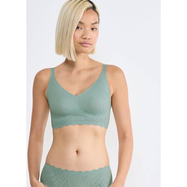 Sloggi Zero Feel Bliss bralette BH, grön, Storlek: S, Kvinnor