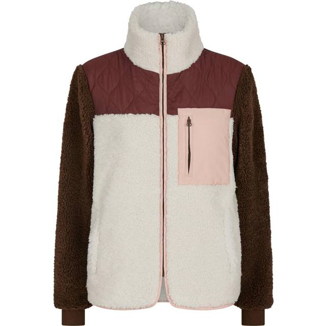 Neo Noir - Jakke - Eagle Contrast Teddy Jacket - Burgundy