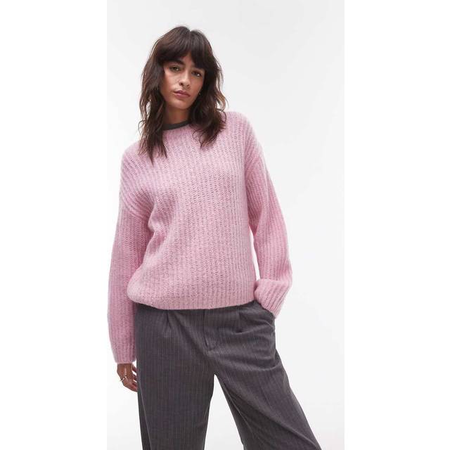 ARKET – Rosa, stickad ylletröja i mohair